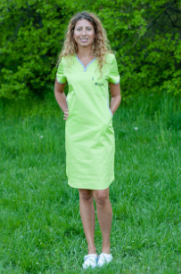 Zelené šaty s potlaèou LOZ (dámske)