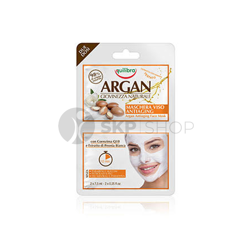 Equilibra Argan line maska na tvár proti stárnutiu pleti 2 x 7,5 ml