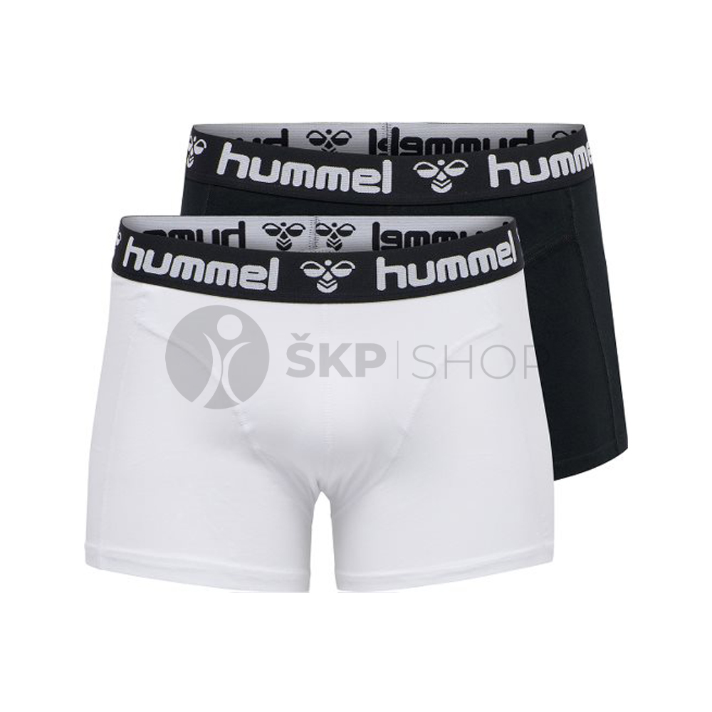 Pánske boxerky Hummel 2-pack biele/čierne