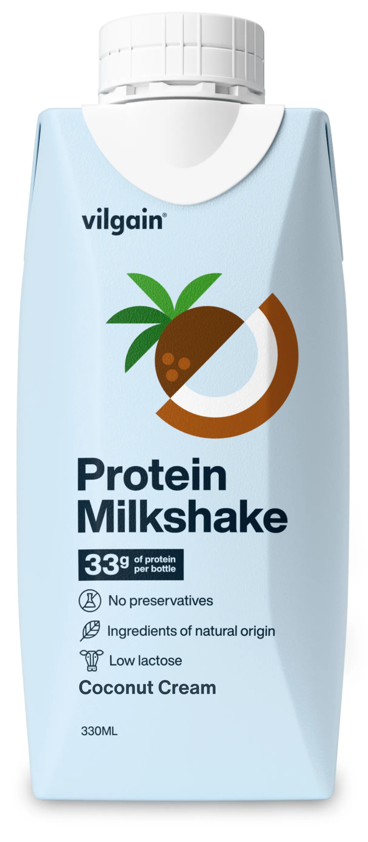 Vilgain Protein Milkshake kokosov krm 330ml