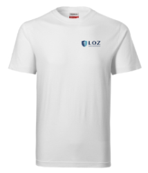 Biele trièko s logom LOZ (unisex)