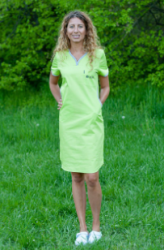 Zelené šaty s potlaèou LOZ (dámske)
