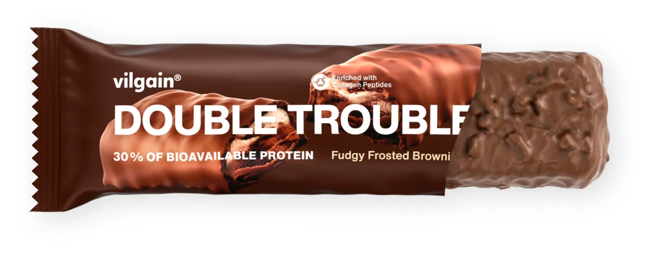 Vilgain Double Trouble Protein Bar Dvojit oko s krmom 55g