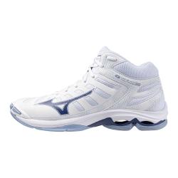 Tenisky Mizuno WAVE VOLTAGE 2 MID(U) / Biela/Svetlomodr/Tmavomodr