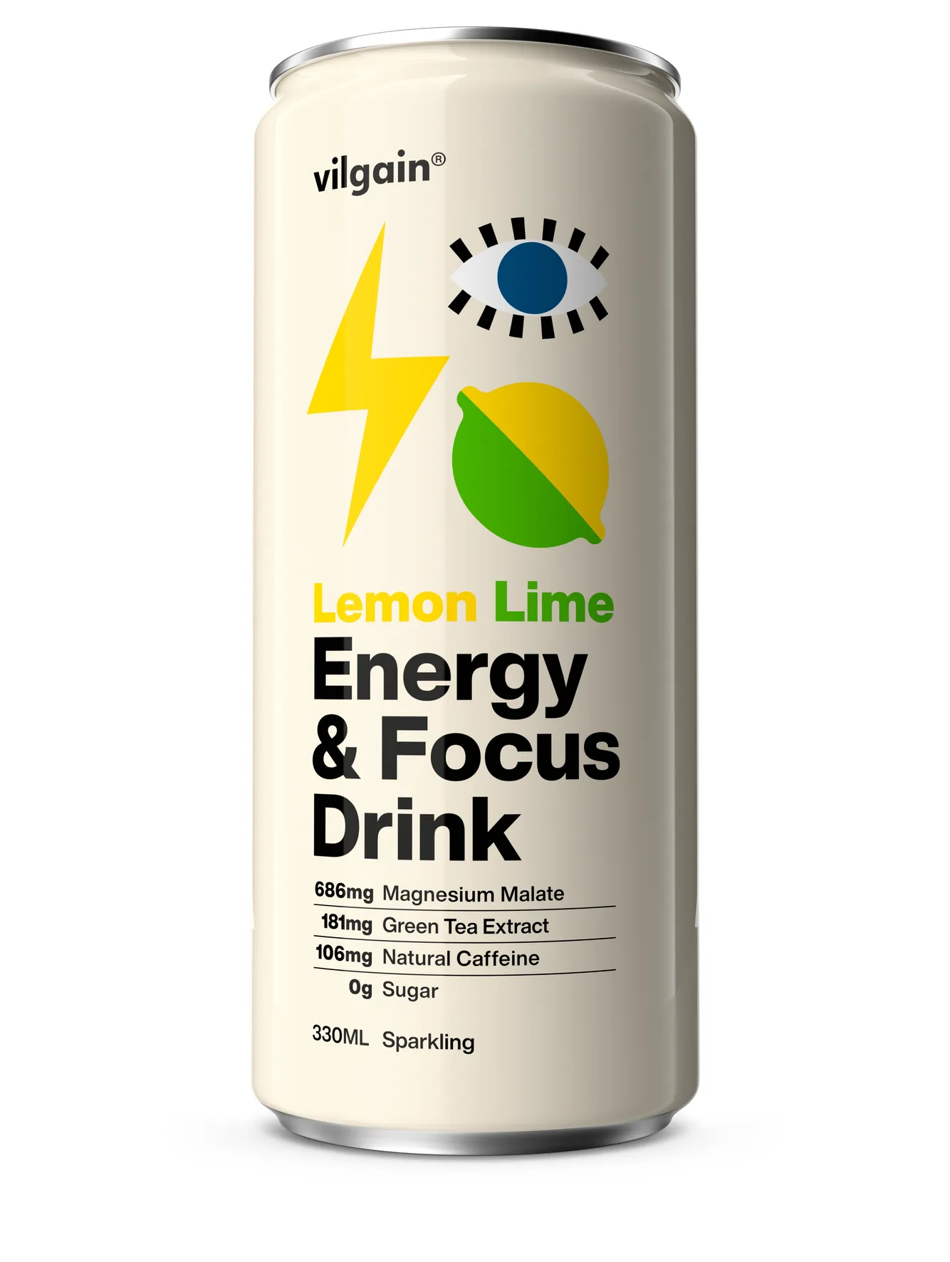 Vilgain Energy + Focus Drink citrn a limetka 330ml