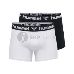 Pnske boxerky Hummel 2-pack biele/ierne