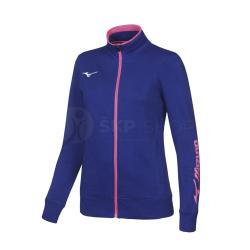 Dmska bunda Mizuno women sweat fz jacket modr