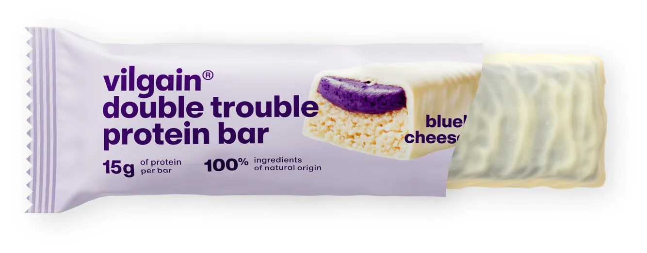 Vilgain Double Trouble Protein Bar uoriedkov cheesecake 55g