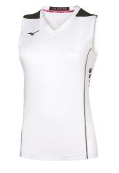 Mizuno - Hex Rect NS Shirt - biela/ierna