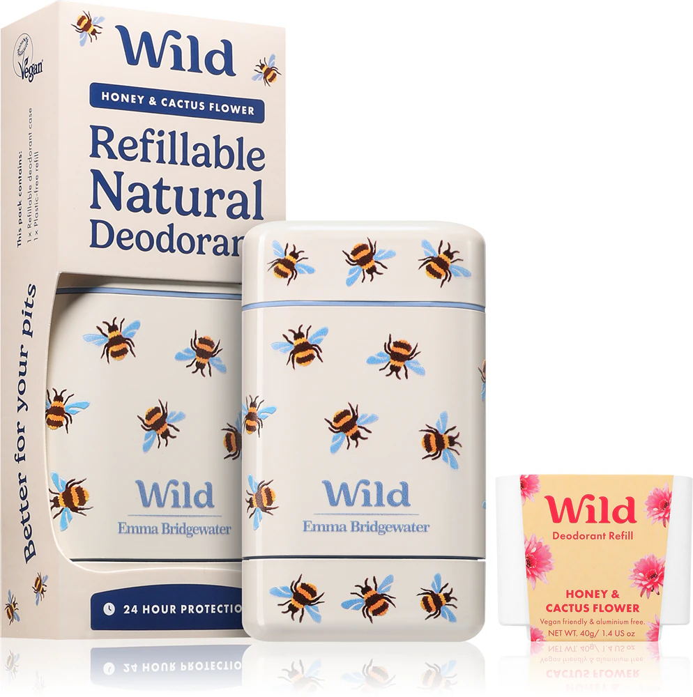 WILD Dezodorant STARTER LE BEE Case Honey &Cactusflower 40g